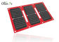 Tragbares Solarfalten-rote Farbmobiles photo-voltaisches Aufladungsgerät der ladegerät-Taschen-4