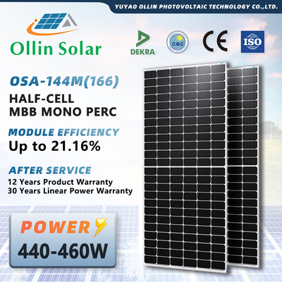 Solarenergie-Platte der OLLIN-Solarhalbzellen-Sonnenkollektor-445W 450W 455W 460W