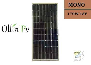 Ordnen Sie monokristalline Sonnenkollektoren Indien A/B der Silikon-Solarzellen-170w