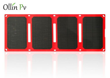 Einfach tragen Sie Solarfalten-rotes mobiles photo-voltaisches Aufladungsgerät der ladegerät-Taschen-4