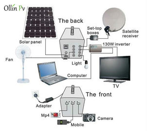 tragbares Wohnladegerät des Sonnenkollektor-60W, Solarbeleuchtungssystem für Haus