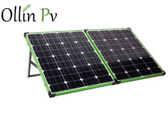Grüne Farbrahmen-faltendes Sonnenkollektor-mit/ohne zusammengebauten Prüfer