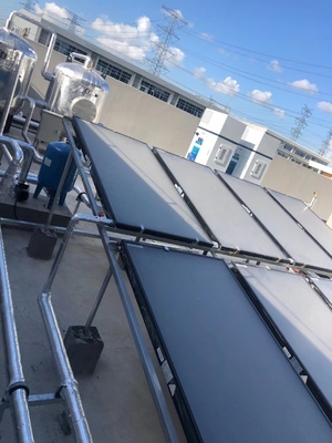 Handels-Warmwasserbereitungs-Heizsystem des Sonnenkollektor-5000l kombiniert mit Wärmepumpe-Kreuzung