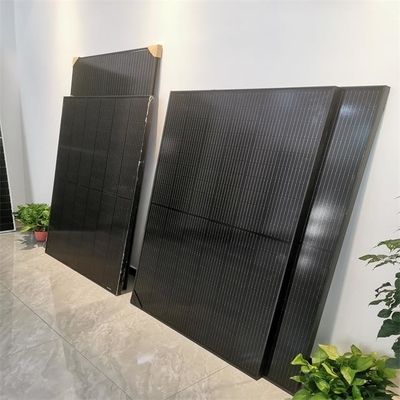 kaufen ALL Black Mono Solar Panel 550 W 555 W, 560 W Sonnenkollektoren komplett schwarz mit schwarzem Rahmen, Rückseitenfolie online manufacture