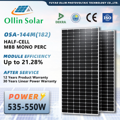 kaufen INMETRO bestätigte Sonnenkollektoren 550w für verfügbaren Brazillian-Markt Soem-Service online manufacture