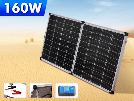 kaufen faltbare Glassonnenkollektor-kampierende Ausrüstungen 160W 200W 400w online manufacture