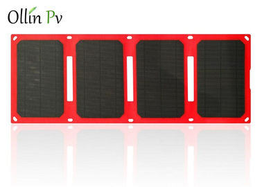 kaufen Einfach tragen Sie Solarfalten-rotes mobiles photo-voltaisches Aufladungsgerät der ladegerät-Taschen-4 online manufacture