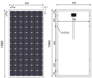 kaufen 190 Watt-monokristallines Solarmodul für Gitter - verbundener Energie-Kraftwerkspark online manufacture