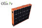 Orange Farbe, die tragbare Sonnenkollektoren für kampierende einfache Installation faltet