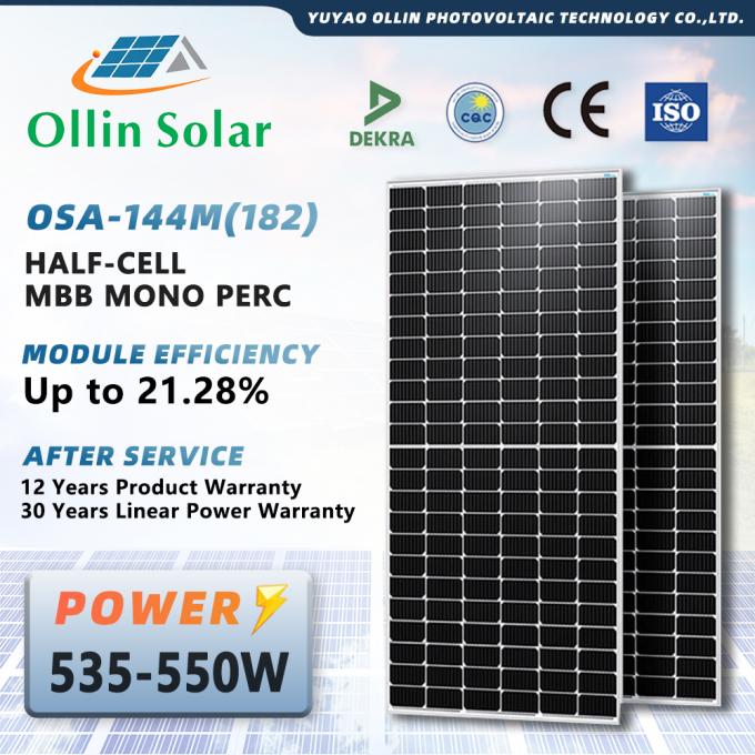 Haupthalbzellen-monokristalliner Sonnenkollektor 182mm 10bb 545W 550W 560W 0
