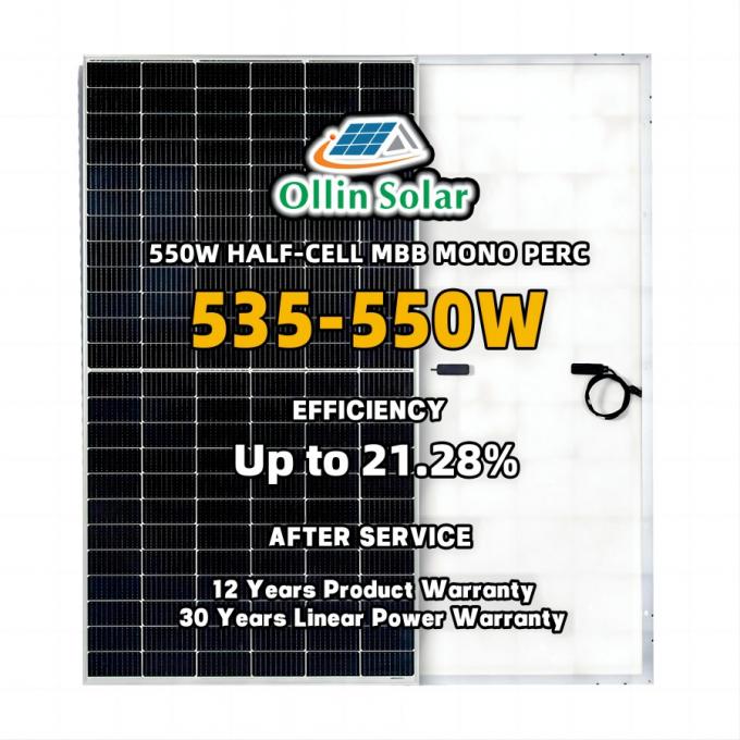 Monosonnenkollektor 545W 550W 560W der halbzellen-10bb für Hauptsonnensystem 0