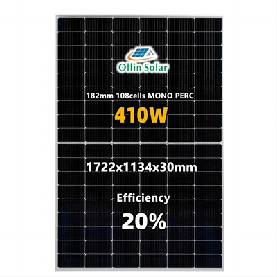 Voller schwarzer Mono-photo-voltaischer Sonnenkollektor Perc 9bb PV für Hauptsonnensystem